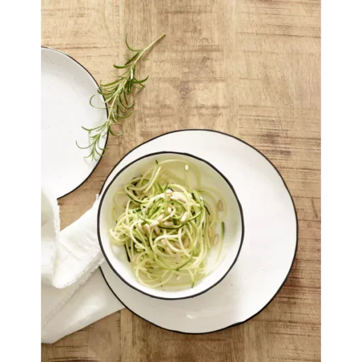 Pomax - BASIL - pasta bowl - porcelain - DIA 23 x H 9,7 cm - white - Image 2