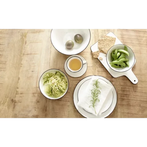Pomax - BASIL - pasta bowl - porcelain - DIA 23 x H 9,7 cm - white - Image 3