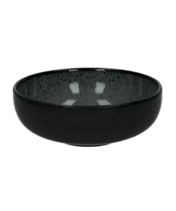 Pomax - MIRHA - bowl - stoneware - DIA 16 x H 6 cm - dark grey