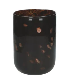 Pomax - AMBER - hurricane - glass - DIA 16 x H 23 cm - brown