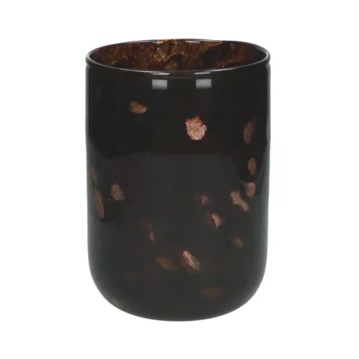 Pomax - AMBER - hurricane - glass - DIA 16 x H 23 cm - brown