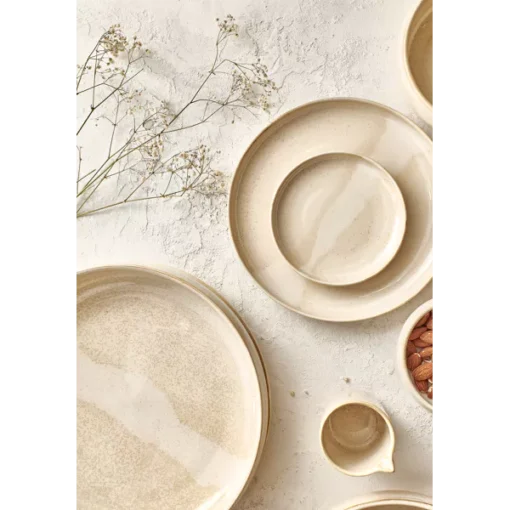 Pomax - NOUGAT - appetizer plate - porcelain - DIA 12,5 x H 2 cm - beige - Image 3