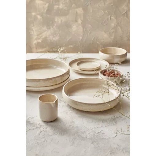 Pomax - NOUGAT - appetizer plate - porcelain - DIA 12,5 x H 2 cm - beige - Image 5