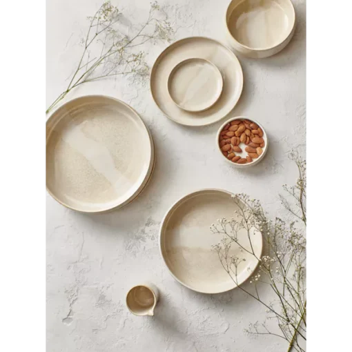 Pomax - NOUGAT - appetizer plate - porcelain - DIA 12,5 x H 2 cm - beige - Image 6