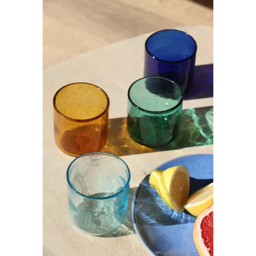 Pomax - VICO - water glass - glass - DIA 8 x H 8,2 cm - blue - Image 3