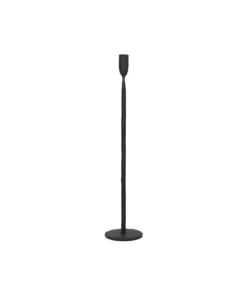 Pomax - LIZZIE - candle holder - metal - DIA 10,5 x H 50 cm - black