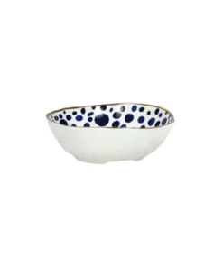 Pomax - ANAFI - oven dish/bowl - porcelain - L 17,5 x W 13,7 x H 5 cm - blue