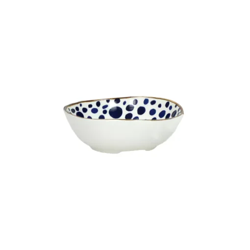 Pomax - ANAFI - oven dish/bowl - porcelain - L 17,5 x W 13,7 x H 5 cm - blue
