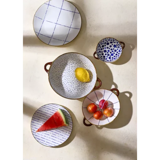 Pomax - ANAFI - oven dish/bowl - porcelain - L 17,5 x W 13,7 x H 5 cm - blue - Image 3