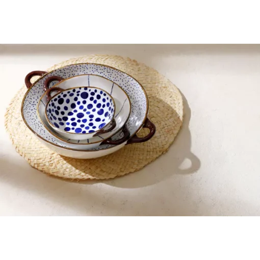 Pomax - ANAFI - oven dish/bowl - porcelain - L 17,5 x W 13,7 x H 5 cm - blue - Image 5