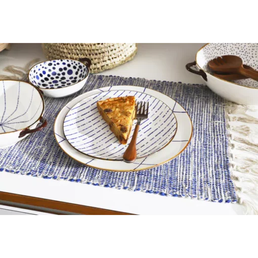 Pomax - ANAFI - oven dish/bowl - porcelain - L 17,5 x W 13,7 x H 5 cm - blue - Image 6