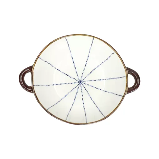 Pomax - ANAFI - oven dish/bowl - porcelain - L 24,5 x W 18,5 x H 6 cm - blue - Image 2