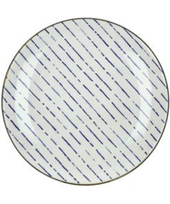 Pomax - ANAFI - dessert plate - porcelain - DIA 22 cm - blue