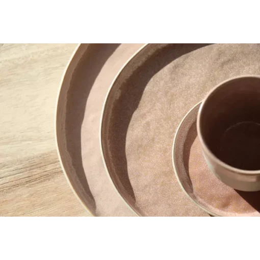 Pomax - SPIRO - tumbler - stoneware - DIA 7 x H 6,5 cm - powder pink - Image 2