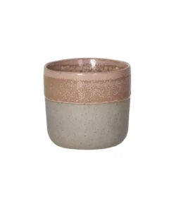 Pomax - SPIRO - tumbler - stoneware - DIA 7 x H 6,5 cm - powder pink