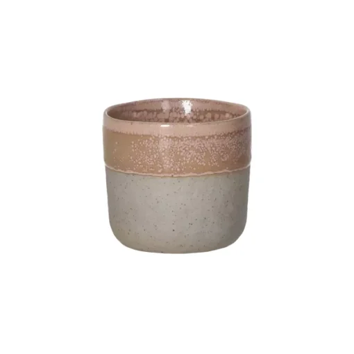 Pomax - SPIRO - tumbler - stoneware - DIA 7 x H 6,5 cm - powder pink