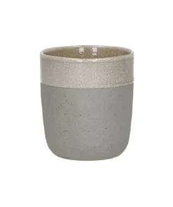 Pomax - SPIRO - tumbler - stoneware - DIA 8 x H 9 cm - sea shell
