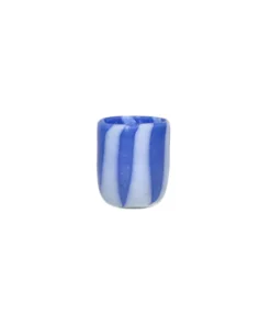 Pomax - CANNES - vase/hurricane - glass - DIA 7 x H 8 cm - blue