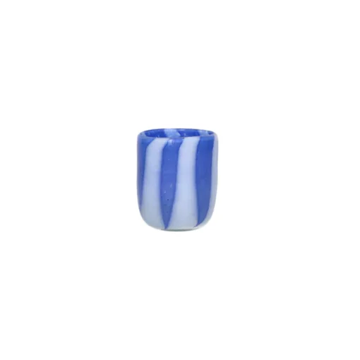 Pomax - CANNES - vase/hurricane - glass - DIA 7 x H 8 cm - blue