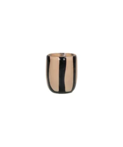 Pomax - CANNES - vase/hurricane - glass - DIA 7 x H 8 cm - ivory