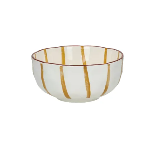 Pomax - MYKONOS - soup bowl - porcelain - DIA 15,2 x H 6 cm - yellow