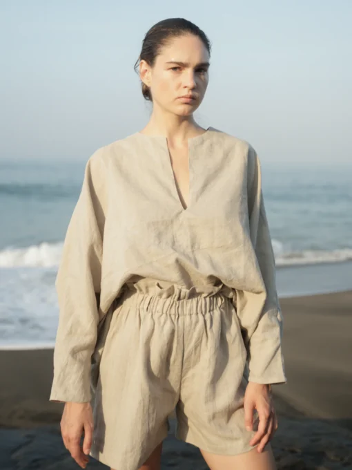 lu.ciee - Stella Blouse in Natural Brown - Image 2