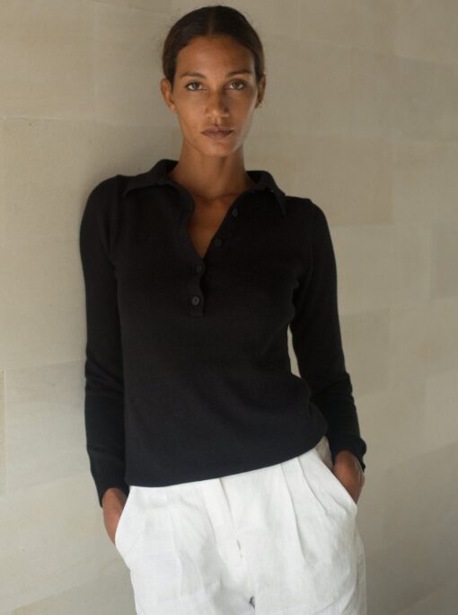 lu.ciee - Chopin Knit Shirt in Black
