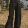 lu.ciee - Linen Pleat Pant in Black