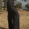 lu.ciee - Linen Pleat Pant in Black - Image 2