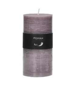 Pomax - CANDLE - candle - paraffin wax - DIA 7 x H 14 cm - lavender