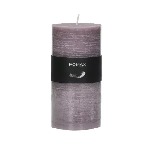 Pomax - CANDLE - candle - paraffin wax - DIA 7 x H 14 cm - lavender