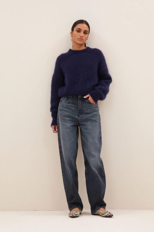 by-bar - lew dark denim pants | dark denim - Image 3