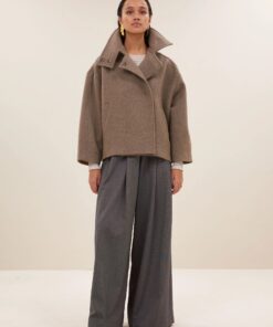 by-bar - rika coat | dark sand