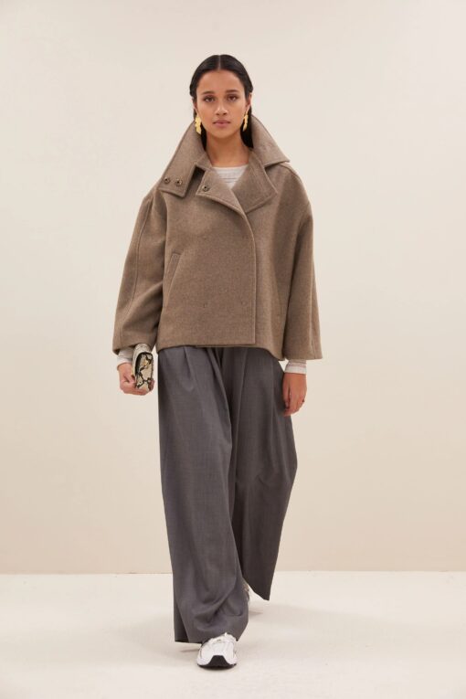 by-bar - rika coat | dark sand - Image 3
