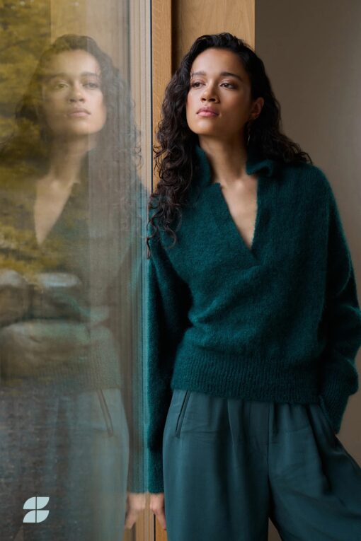 by-bar - polo pullover | dark green - Image 6