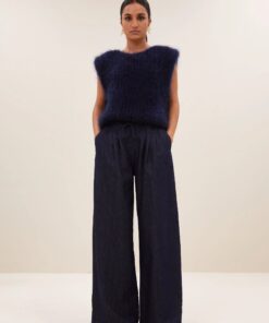 by-bar - jaxx stockholm blue pants | dark denim
