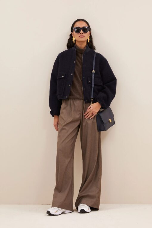 by-bar - maggie wool jacket | midnight - Image 4
