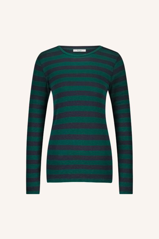 by-bar - basic ls big stripe top | deep green - Image 2