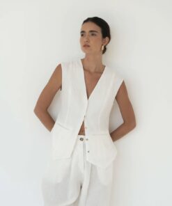 lu.ciee - 02 Gesine Linen Vest in Natural