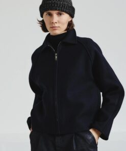 Pomandère - Felted wool jacket - navy