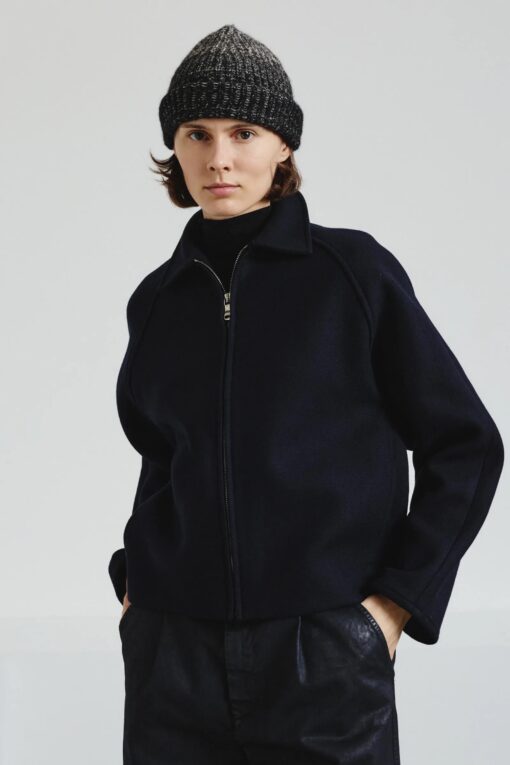 Pomandère - Felted wool jacket - navy