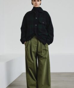 Pomandère - Tartan shirt jacket - bottle green