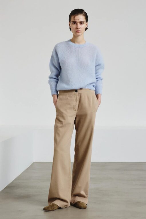 Pomandère - Iconic trousers in brushed drill - sand