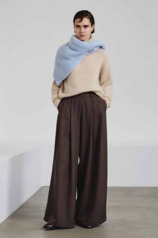 Pomandère - High-neck sweater in mohair - vanilla - Image 2