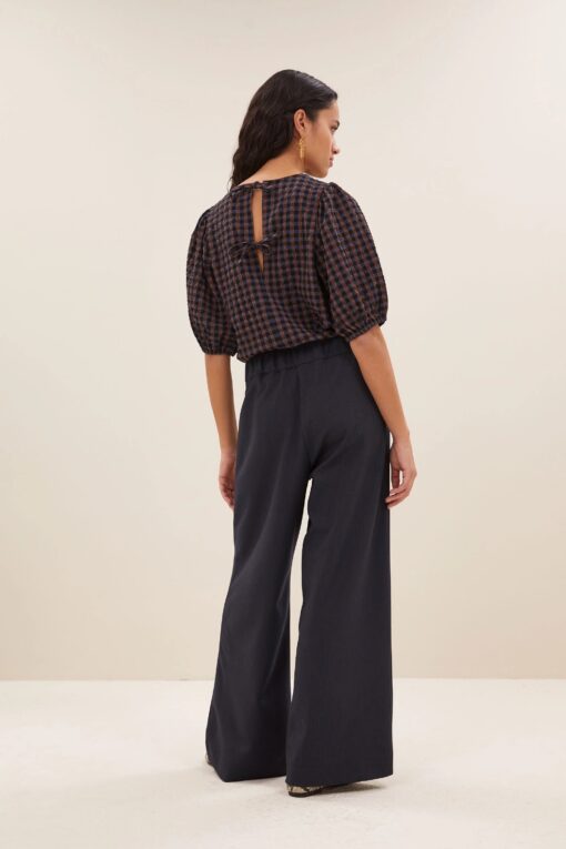 by-bar - jet check blouse | little check - Image 4