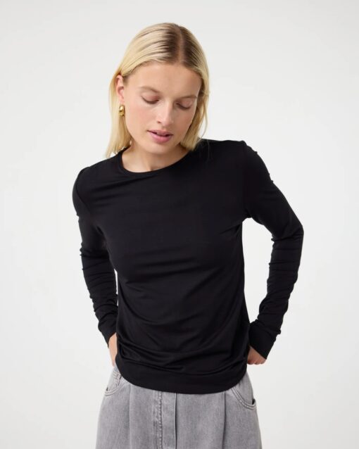 knit-ted - Zoe Top - Black - Image 2