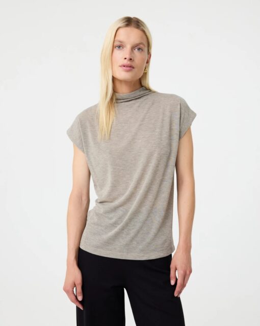 knit-ted - Mara Top - Greige
