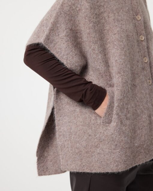 knit-ted - Pleunie Poncho - Mocca - Image 5