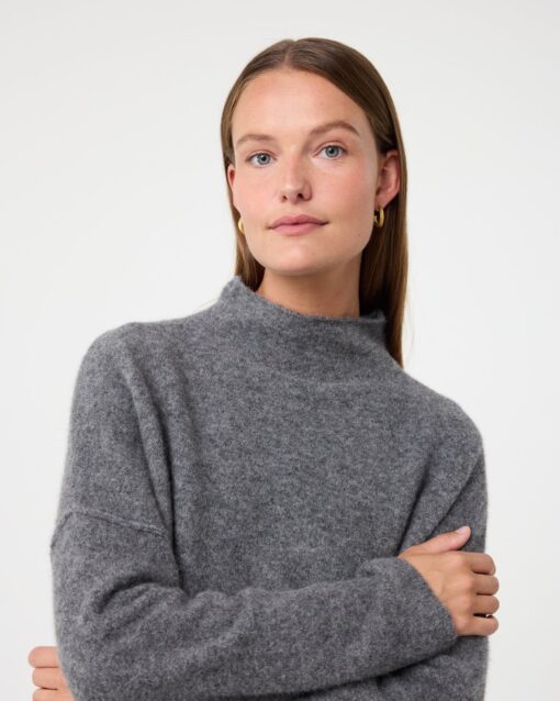 knit-ted - Kim Pullover - Mid Grey - Image 3