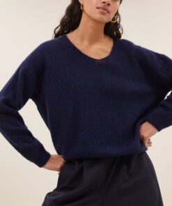 by-bar - liv pullover | midnight